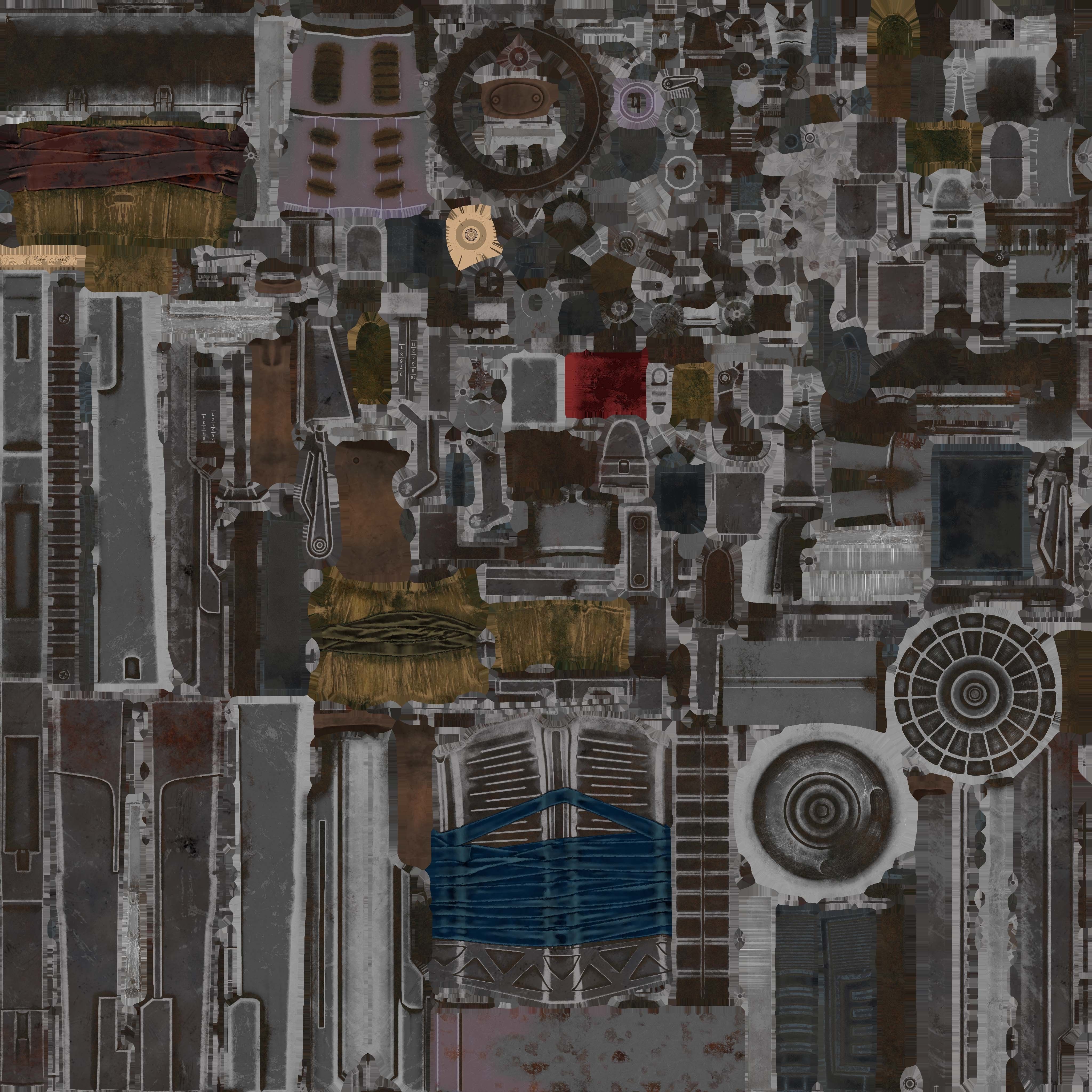 Saiga two weapons Low-poly 3D model_6