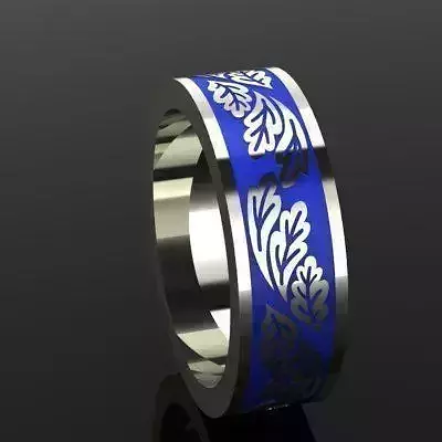 Enamel Ring 3D print model