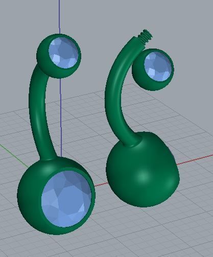 piercing with diamond 3D print model_2