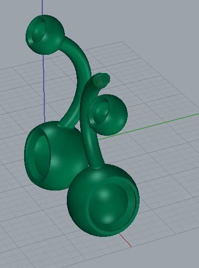 piercing with diamond 3D print model_4