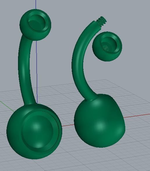 piercing with diamond 3D print model_3