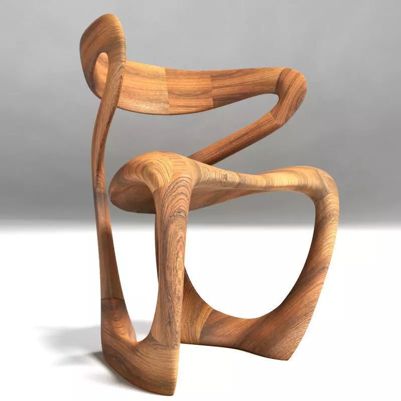 S Chair Tom Vaughan s Design 3D model_0