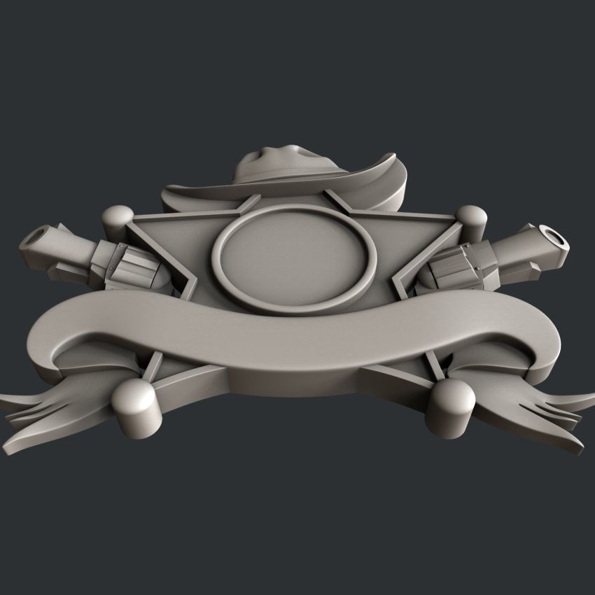 3d STL models for CNC router relief P202 3D model_3