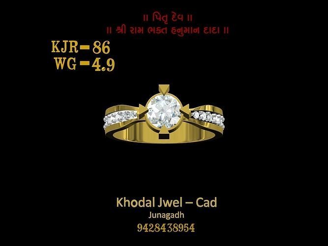 male ring Low-poly 3D model