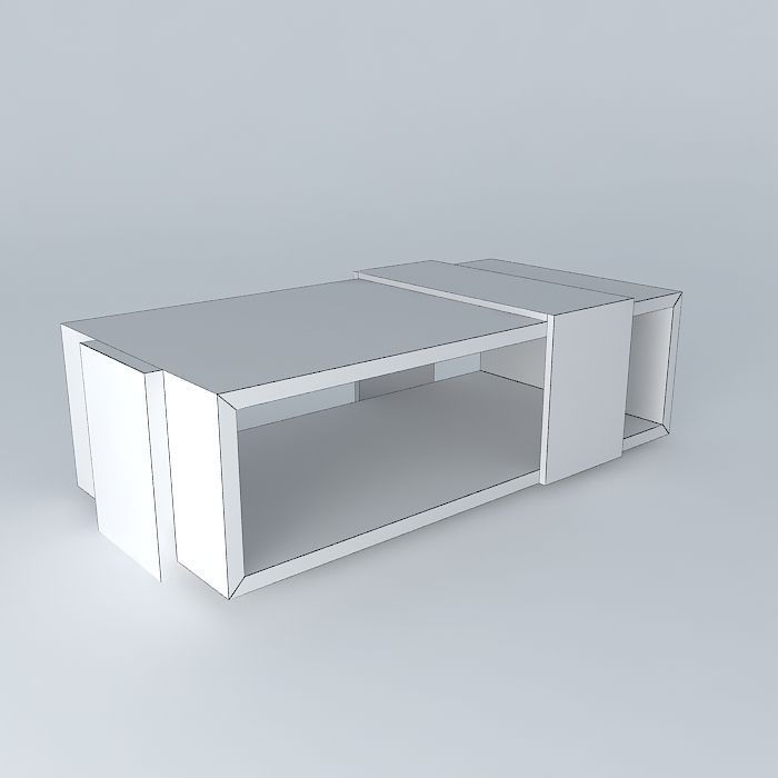 Modern Coffee Table Free 3D model_4