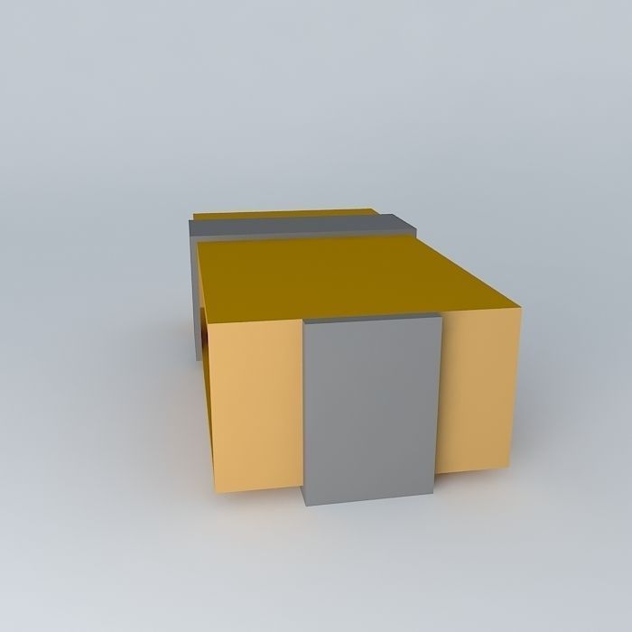 Modern Coffee Table Free 3D model_2