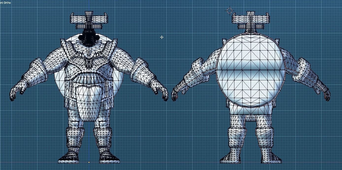 Aztec Warrior 3D Model Low-poly 3D model_1