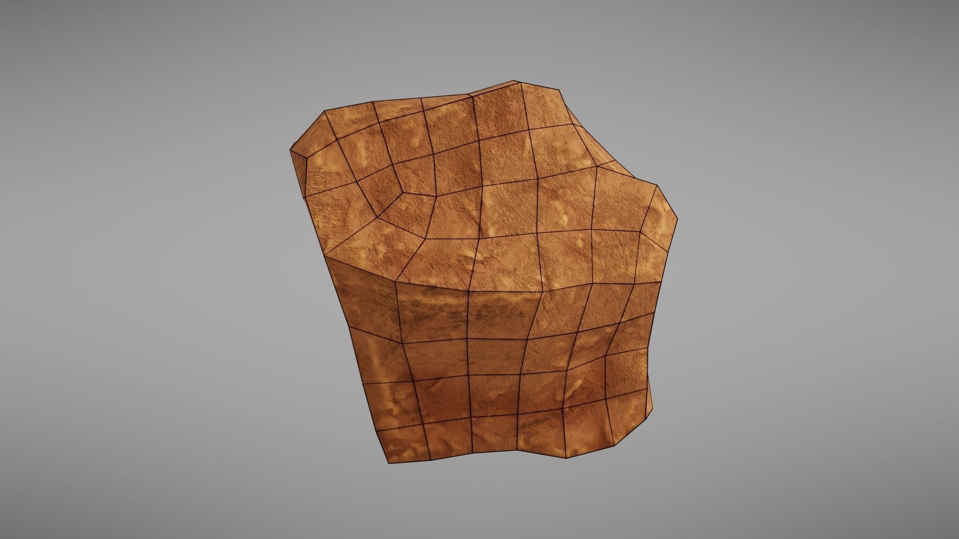 Stylised rock Low-poly 3D model_28