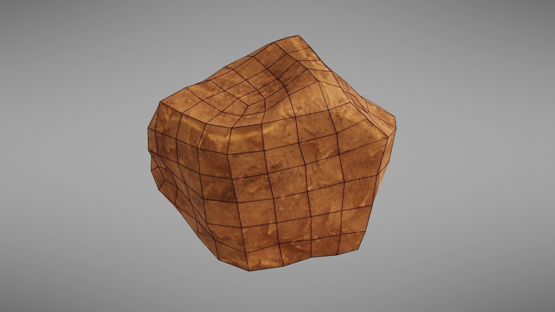 Stylised rock Low-poly 3D model_32