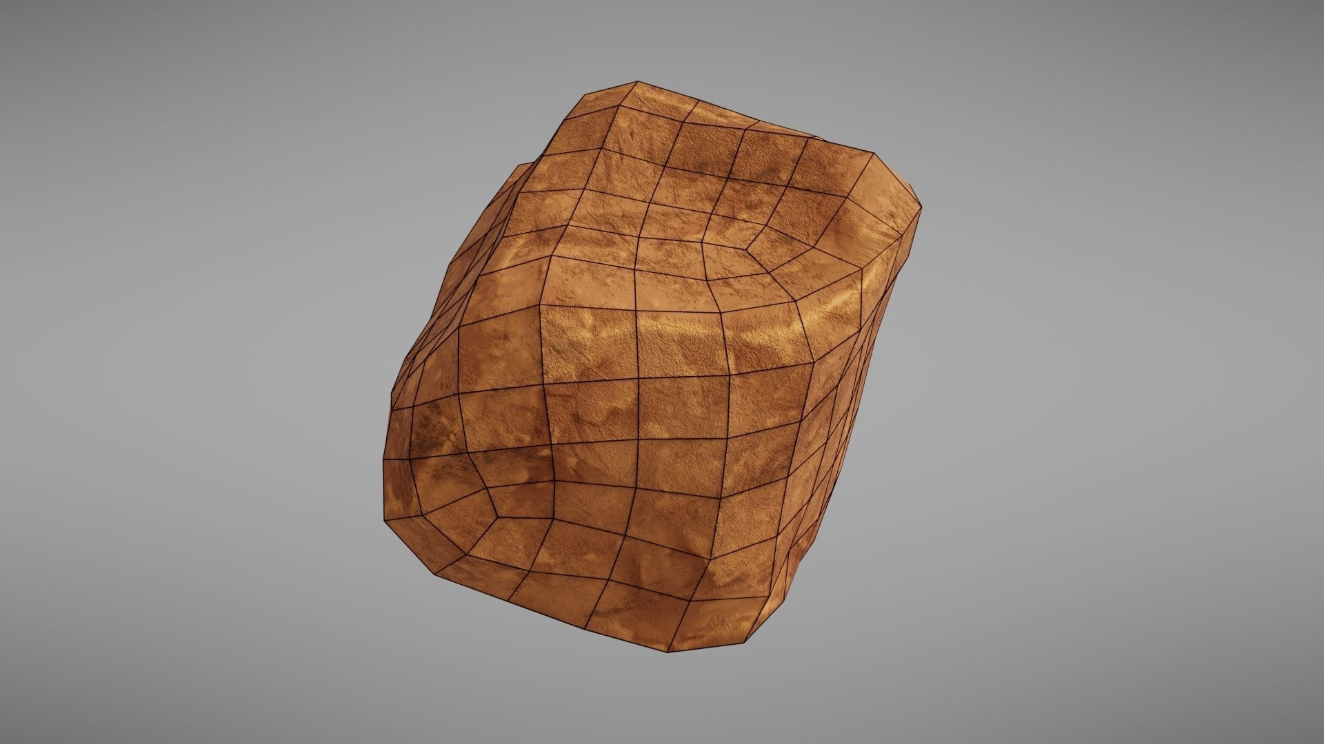 Stylised rock Low-poly 3D model_34