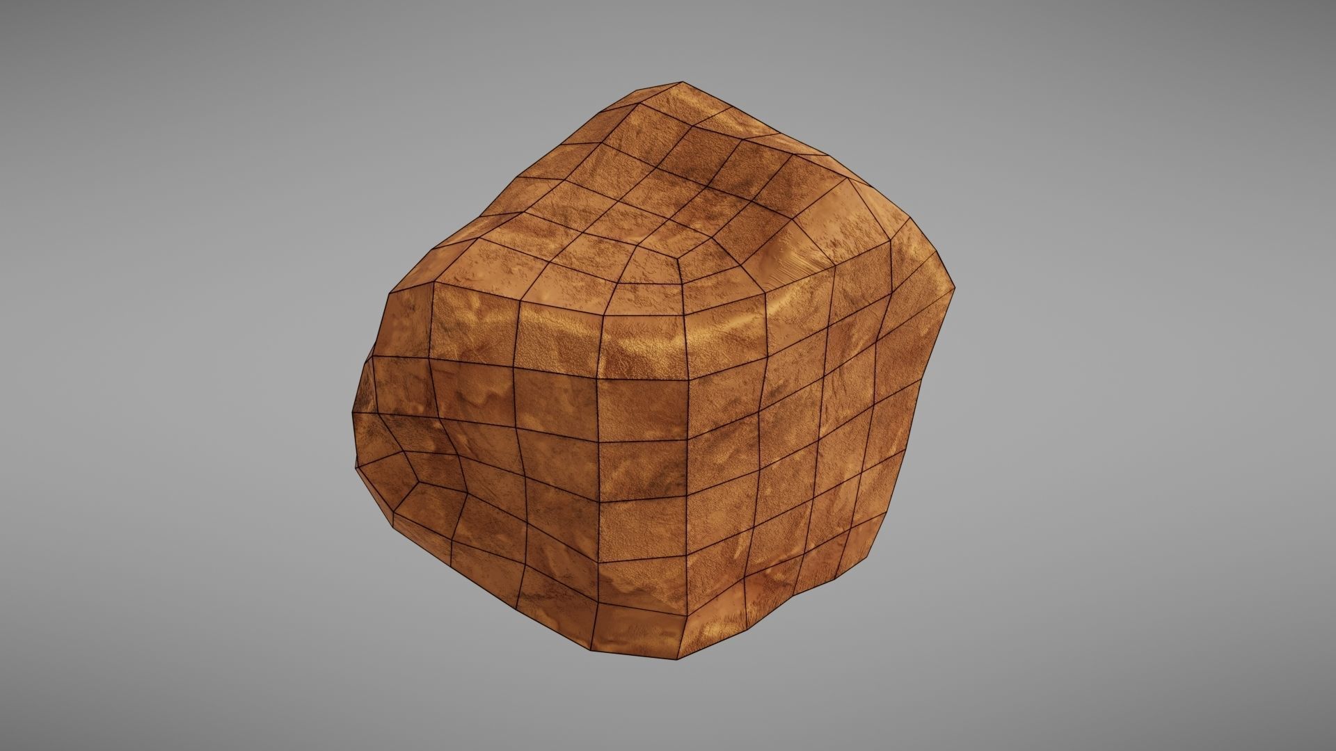 Stylised rock Low-poly 3D model_33