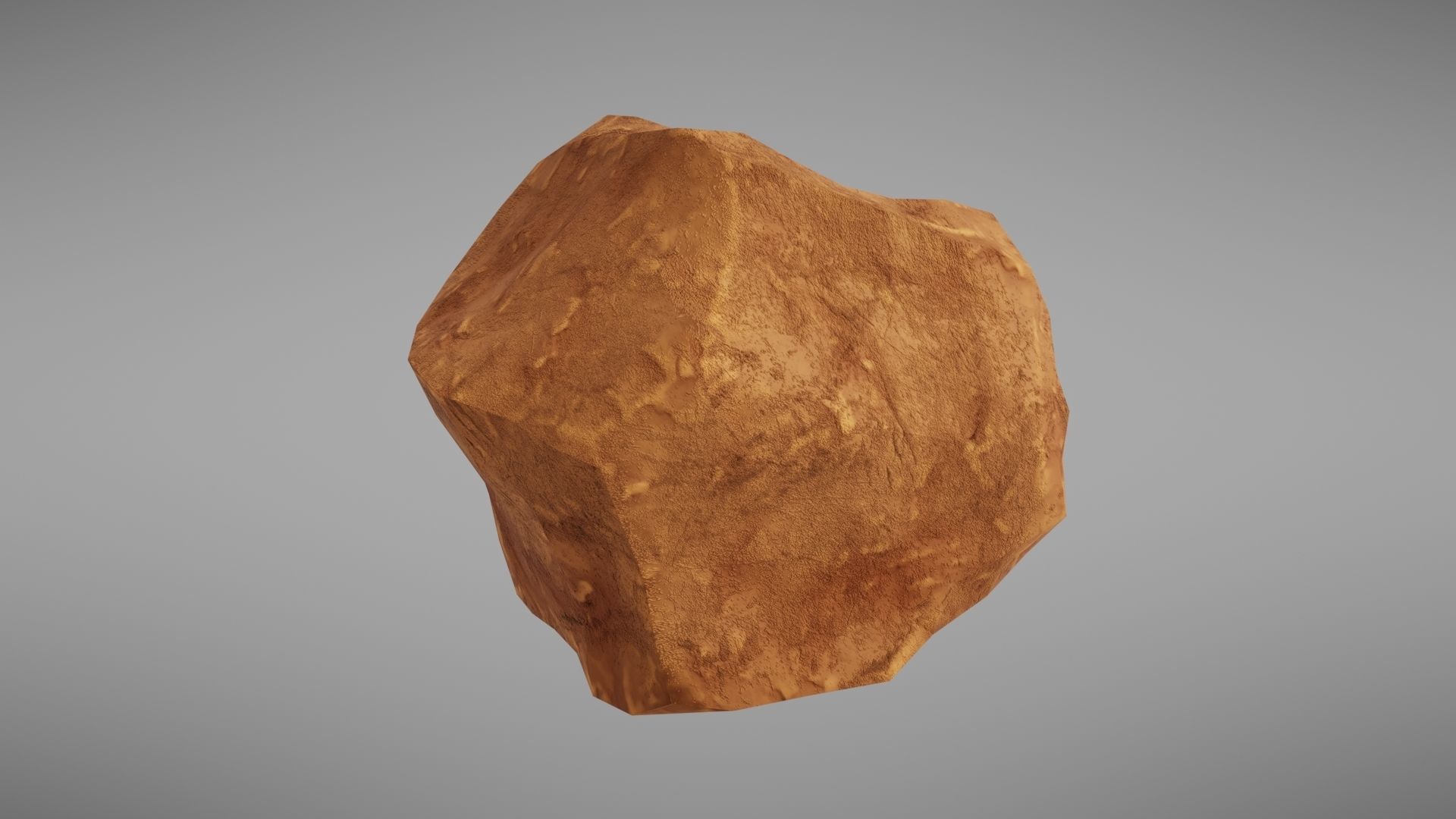 Stylised rock Low-poly 3D model_4