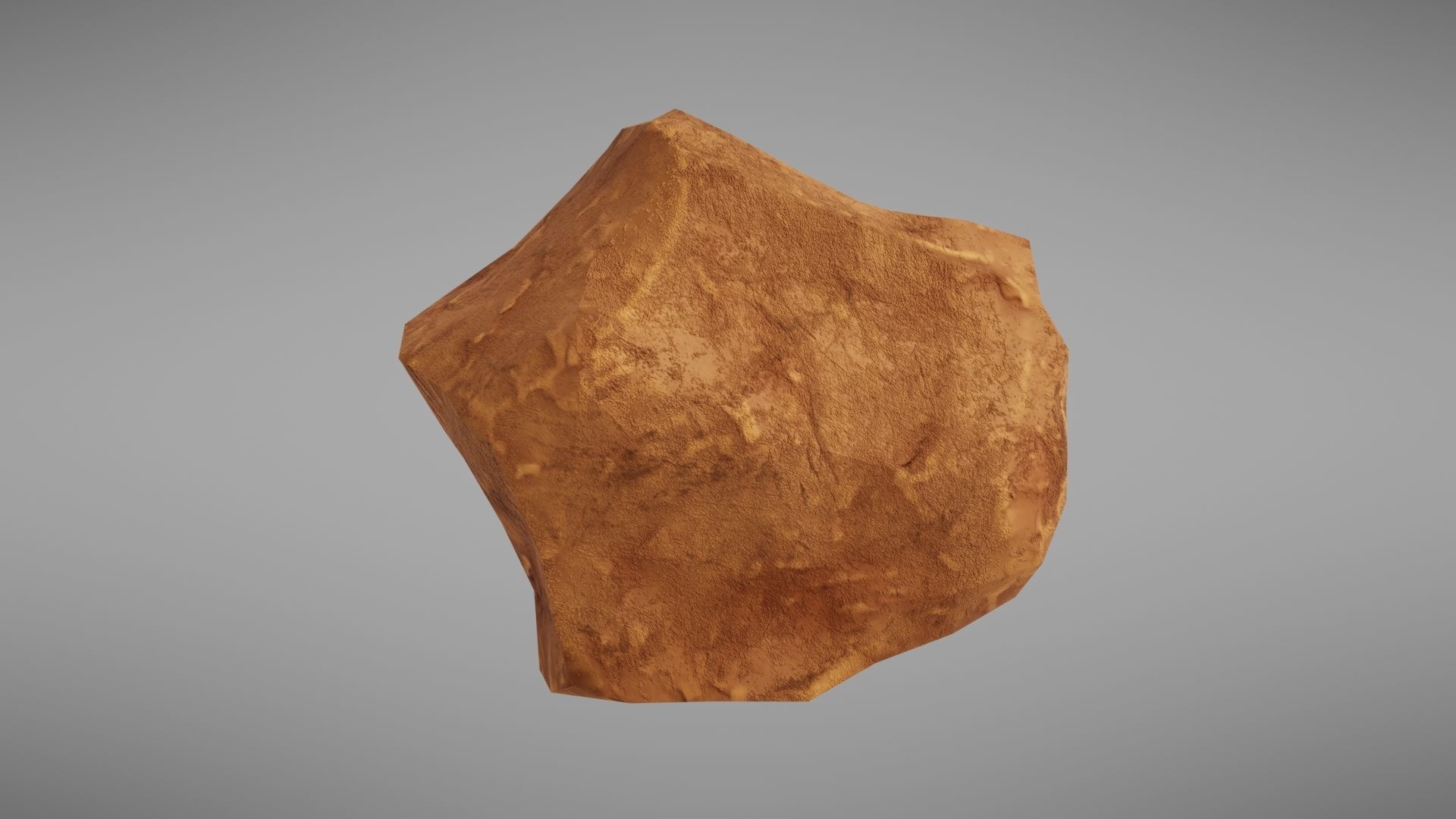 Stylised rock Low-poly 3D model_20