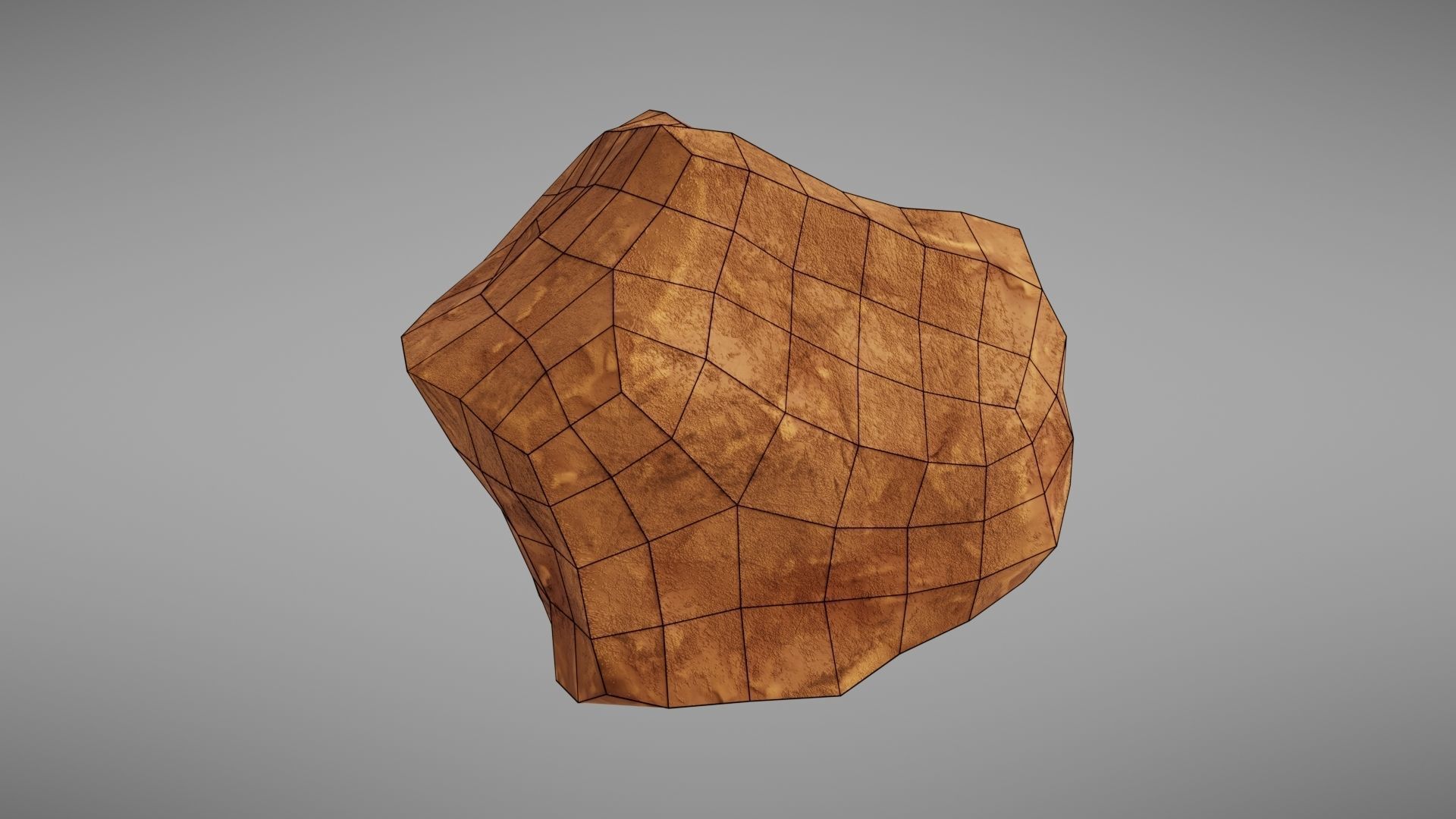Stylised rock Low-poly 3D model_41