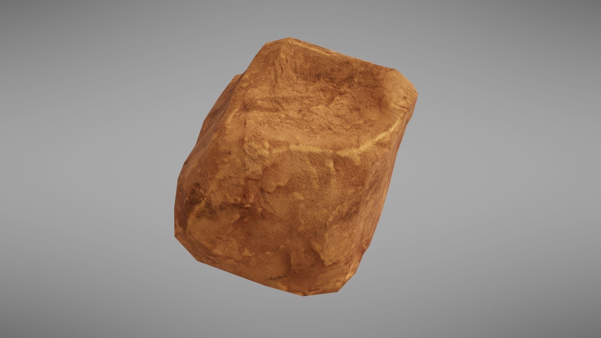 Stylised rock Low-poly 3D model_14