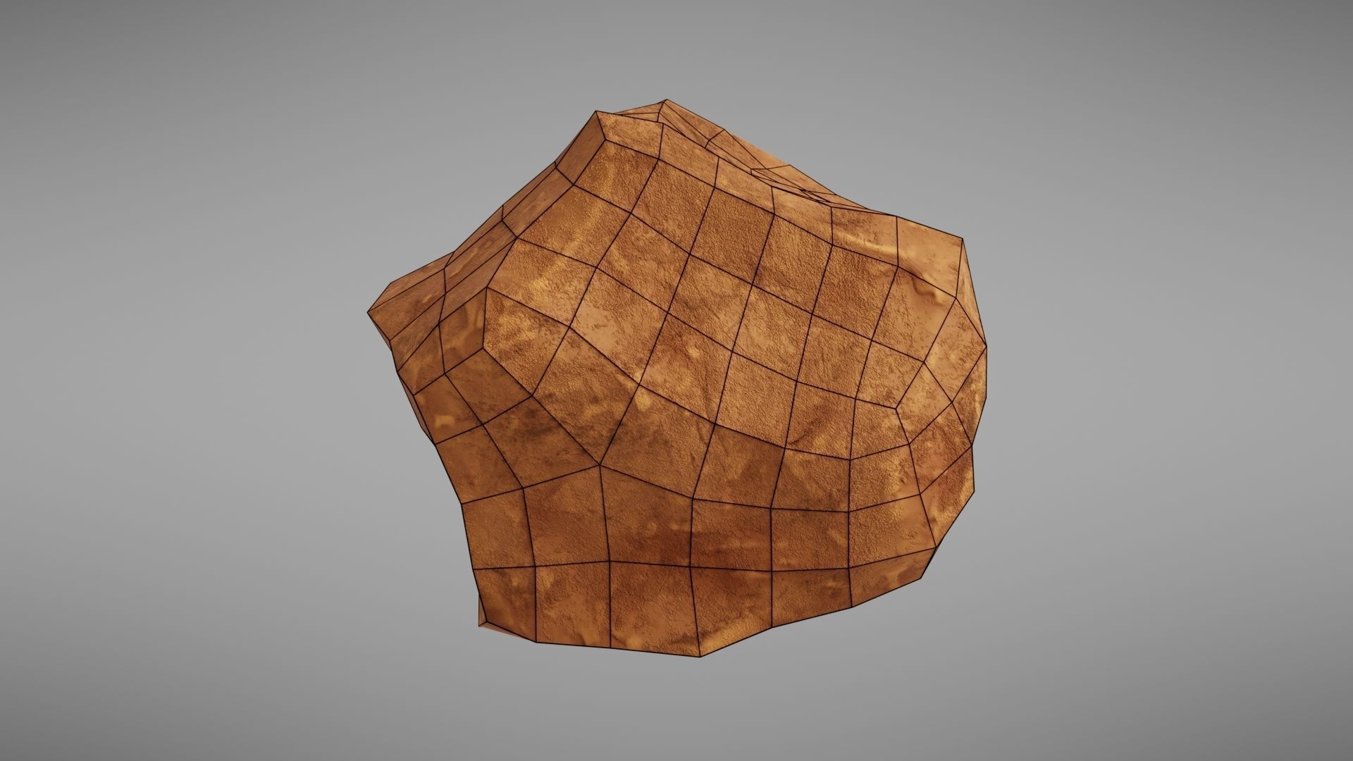 Stylised rock Low-poly 3D model_39