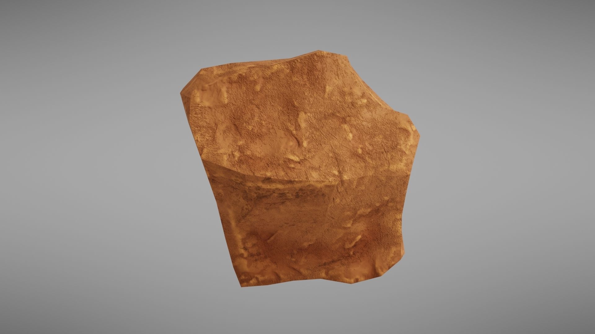 Stylised rock Low-poly 3D model_8