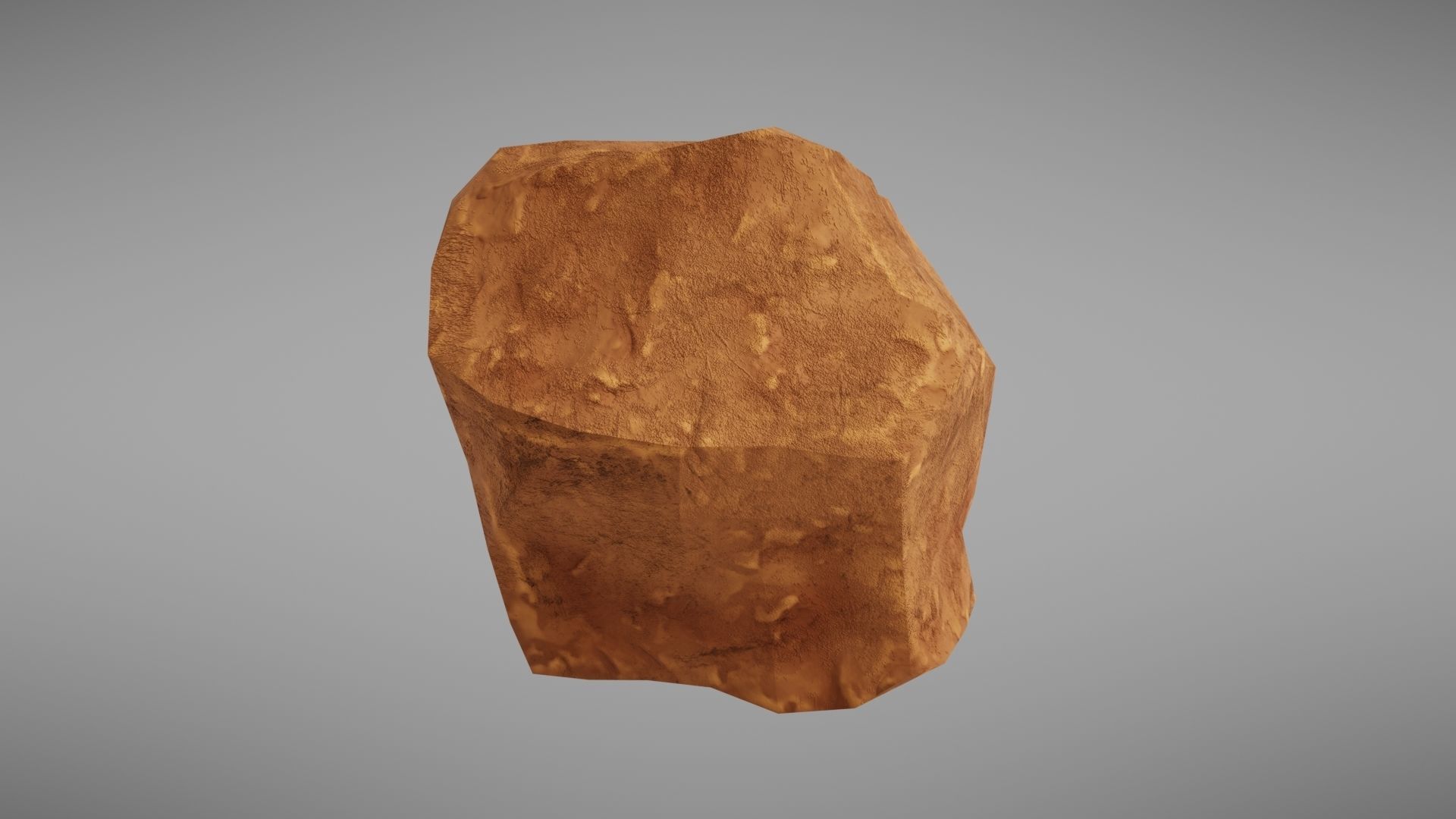 Stylised rock Low-poly 3D model_7