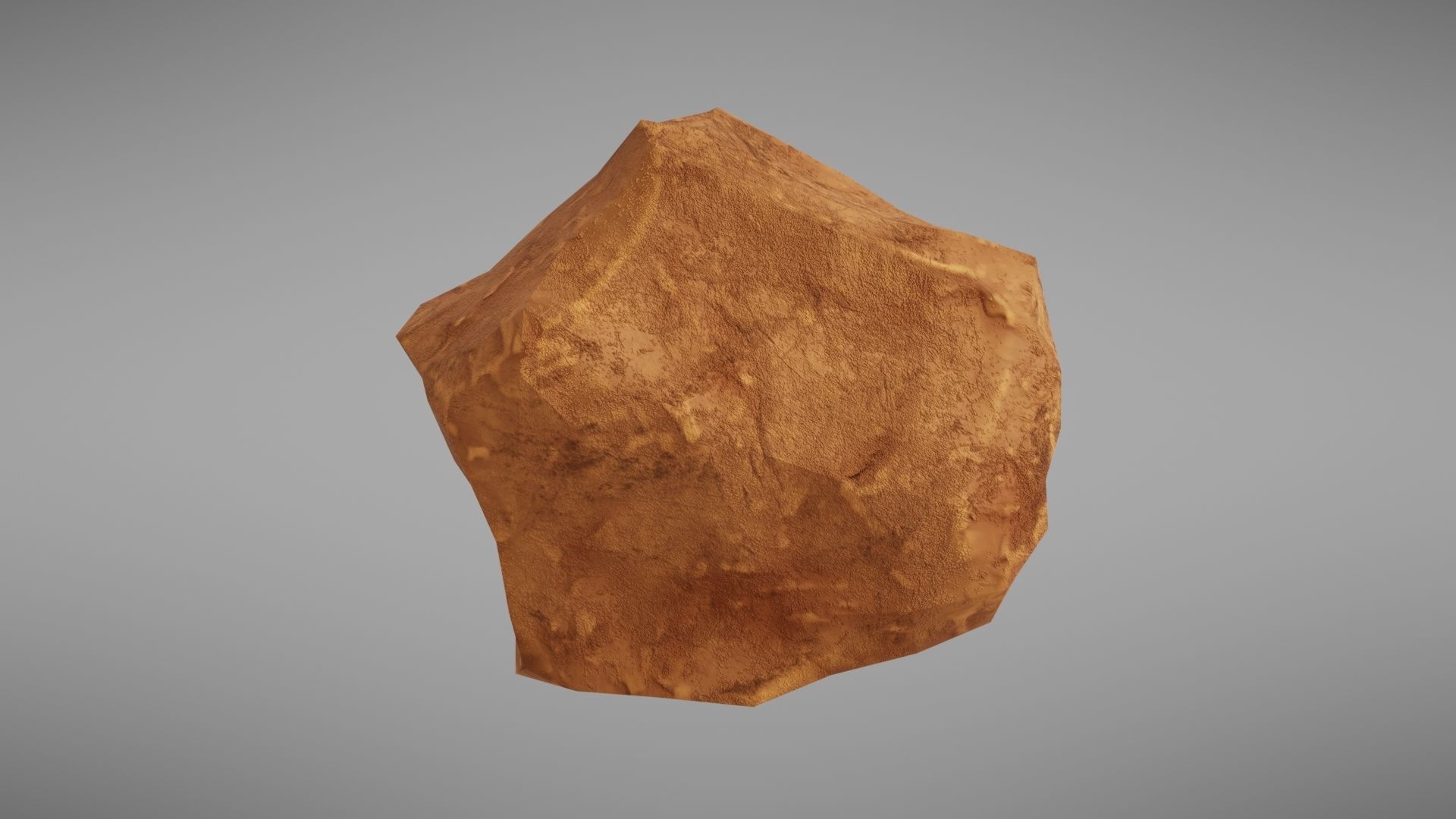 Stylised rock Low-poly 3D model_19