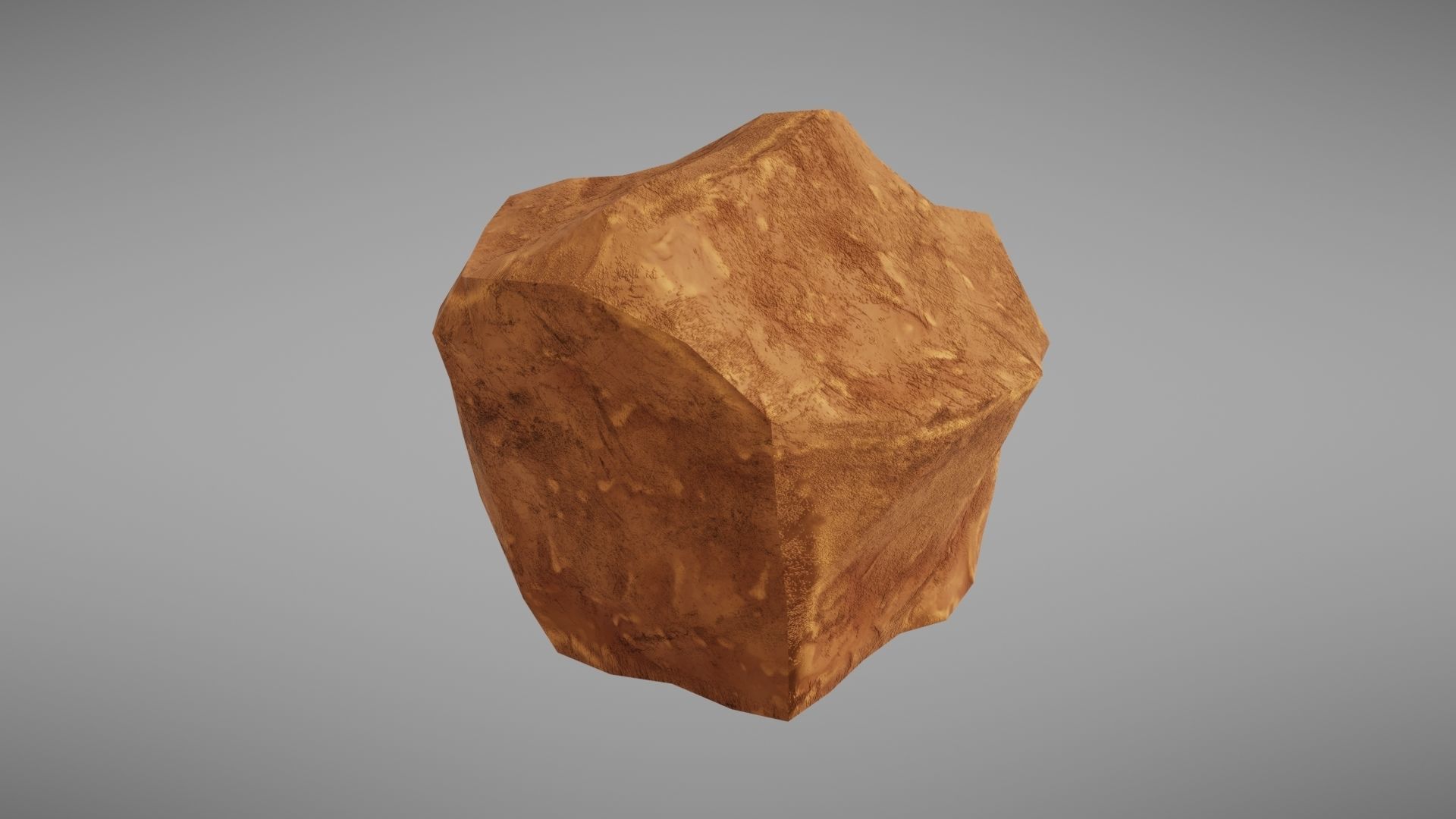 Stylised rock Low-poly 3D model_10