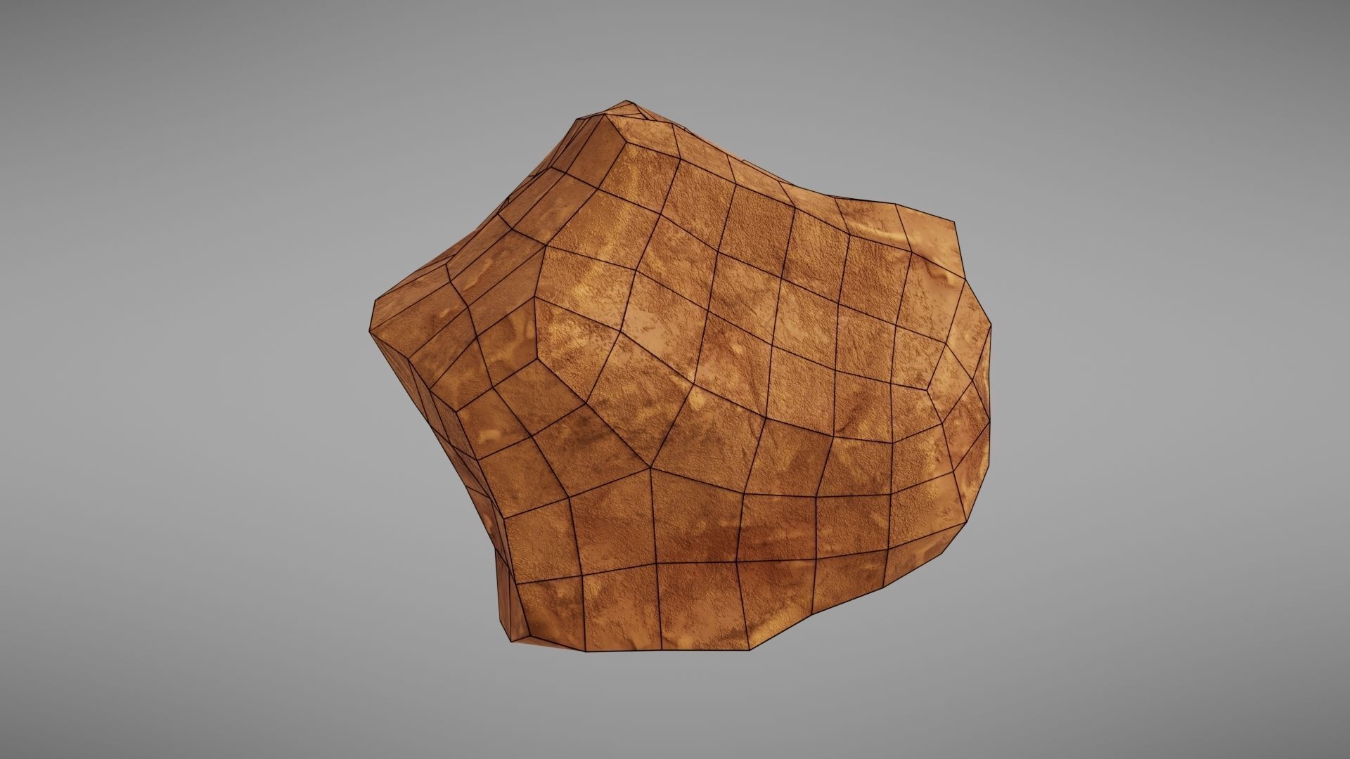 Stylised rock Low-poly 3D model_40
