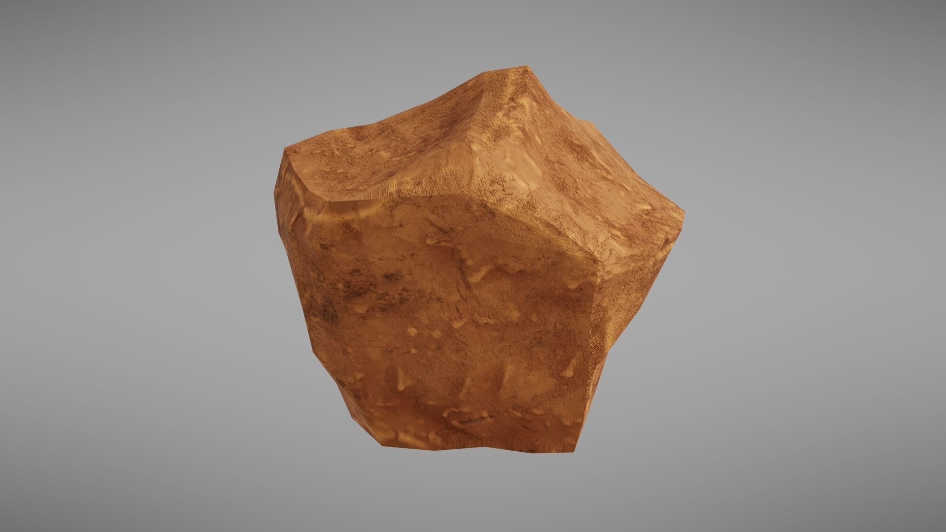 Stylised rock Low-poly 3D model_11