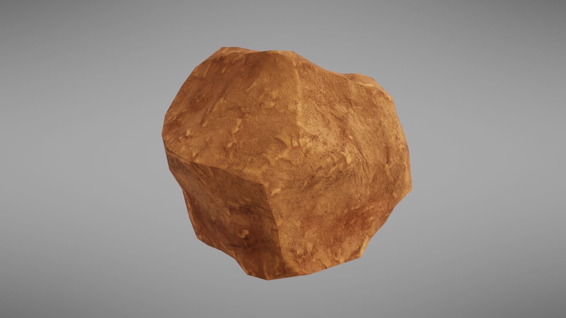 Stylised rock Low-poly 3D model_5