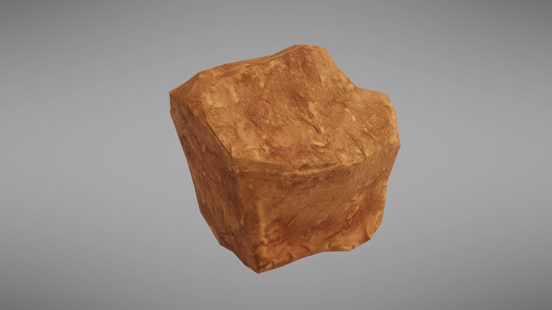 Stylised rock Low-poly 3D model_9