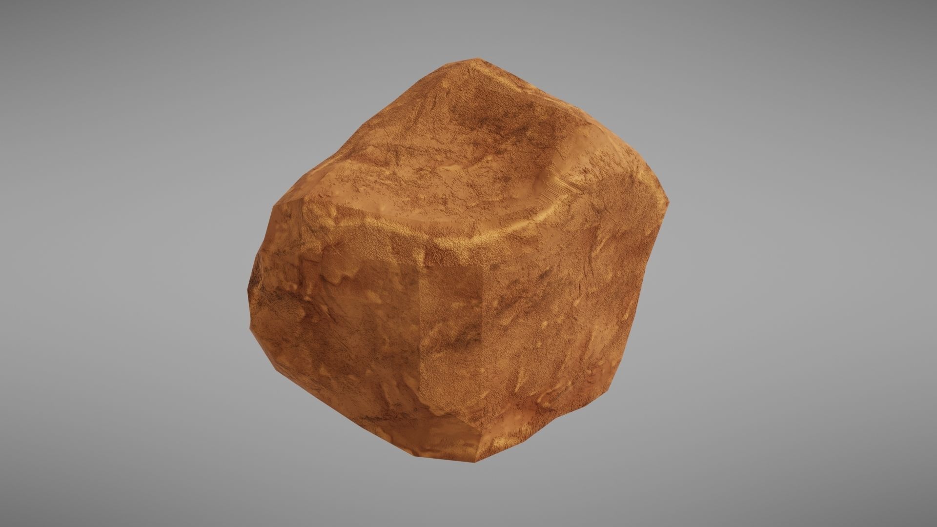 Stylised rock Low-poly 3D model_13