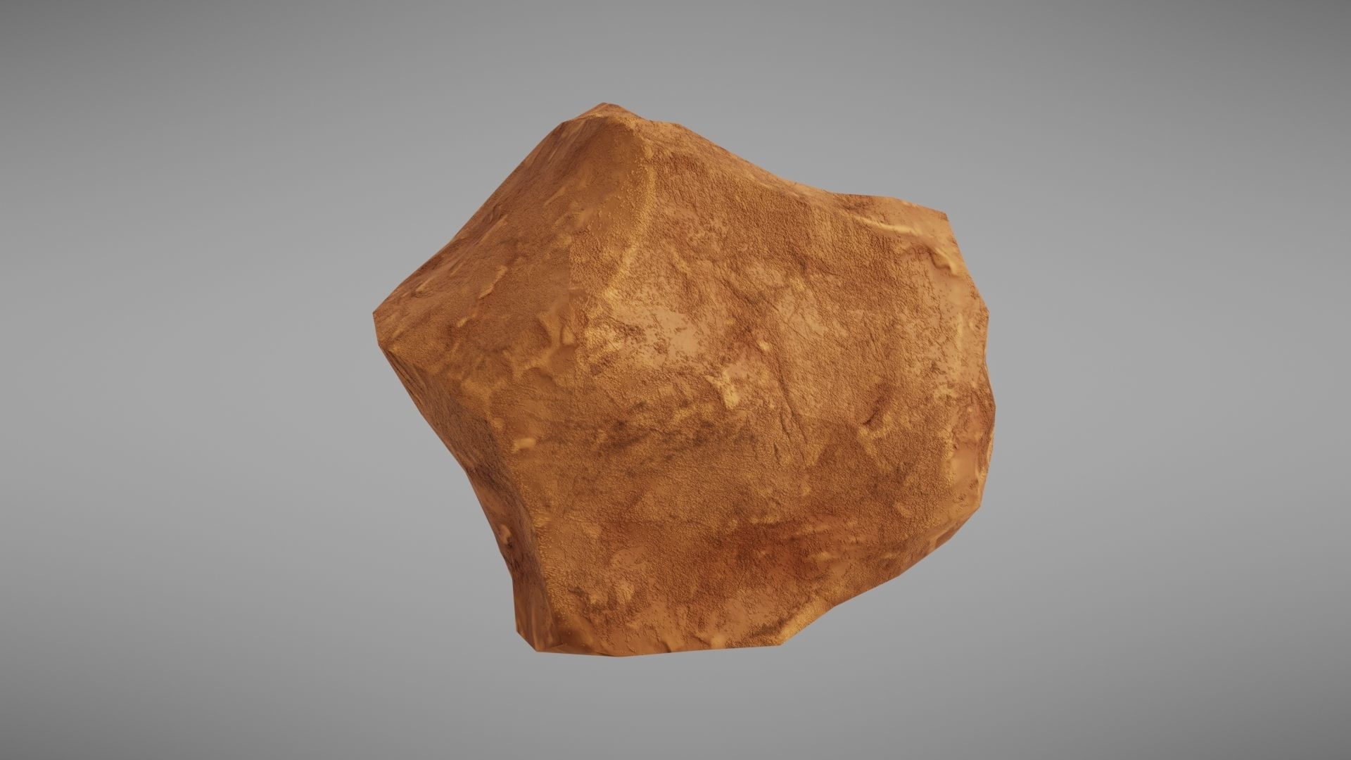 Stylised rock Low-poly 3D model_21