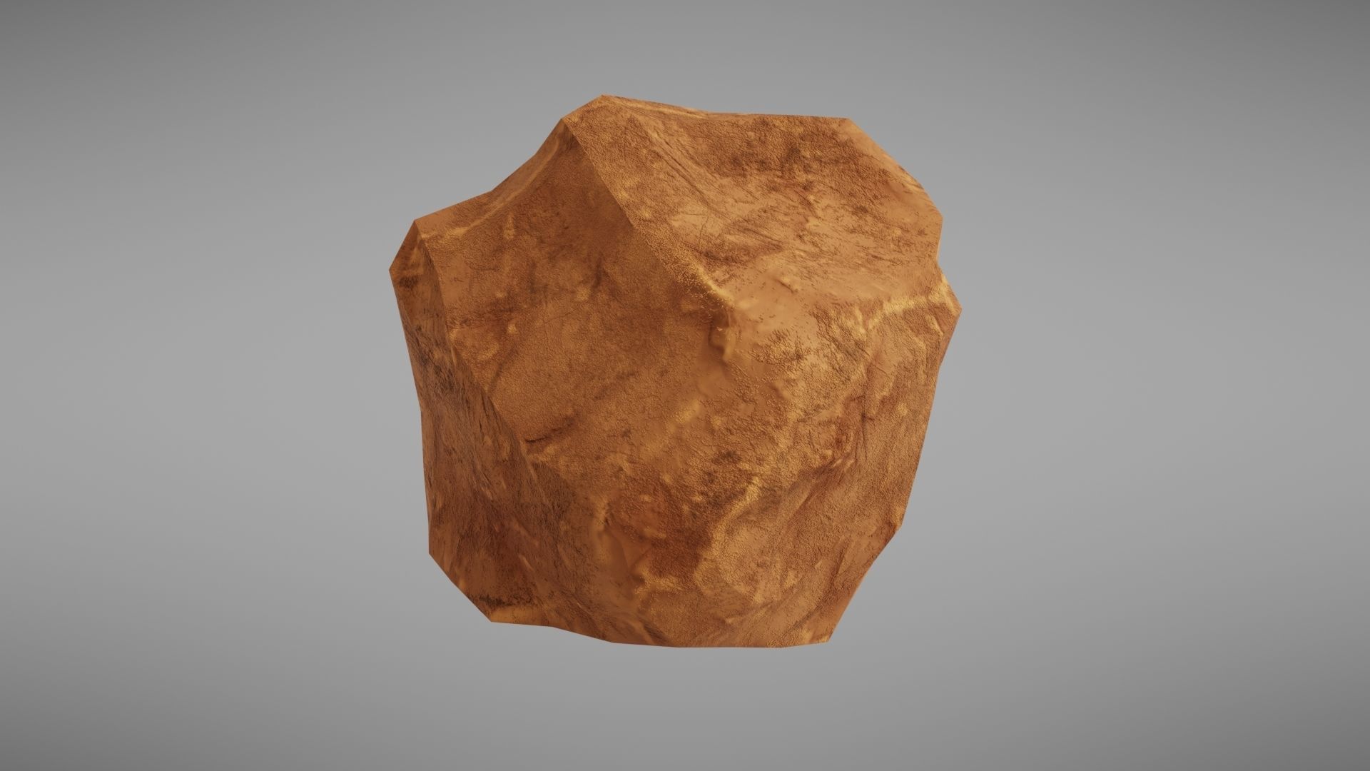 Stylised rock Low-poly 3D model_16