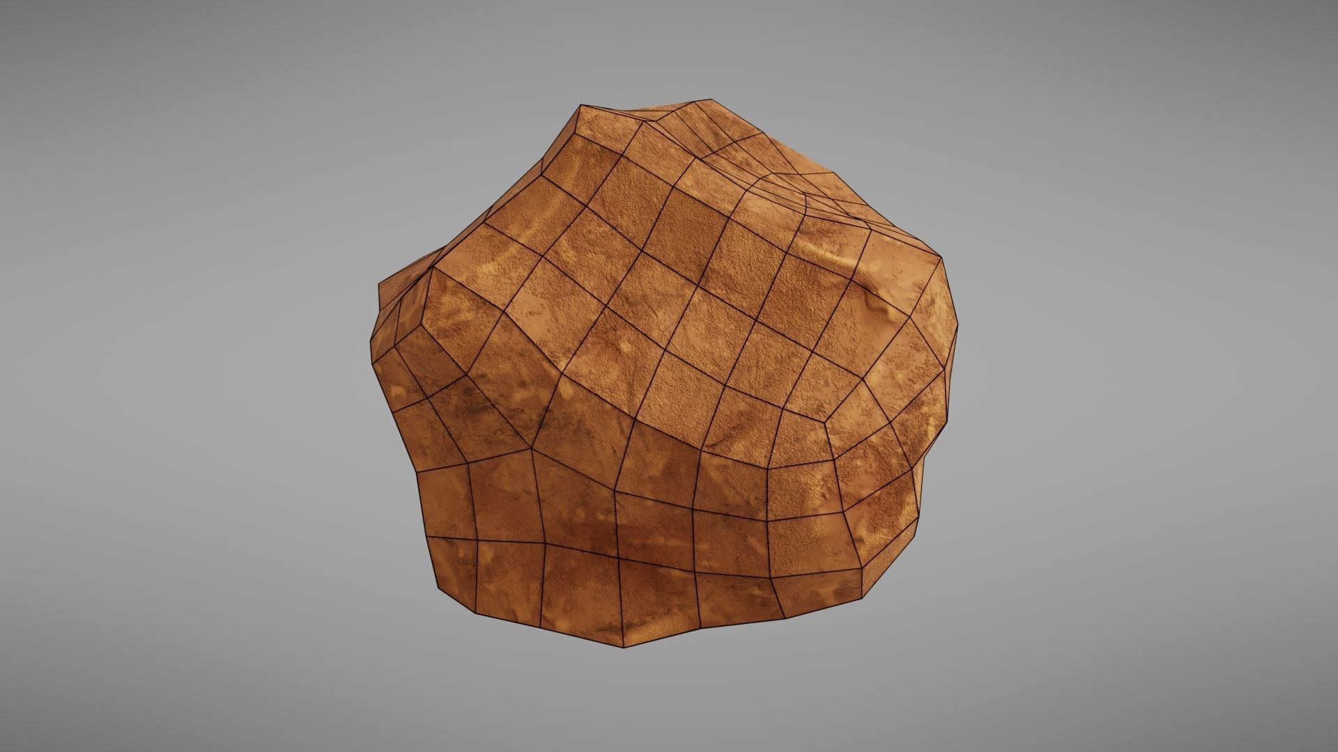Stylised rock Low-poly 3D model_38