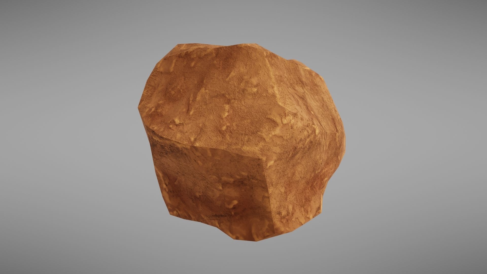 Stylised rock Low-poly 3D model_6