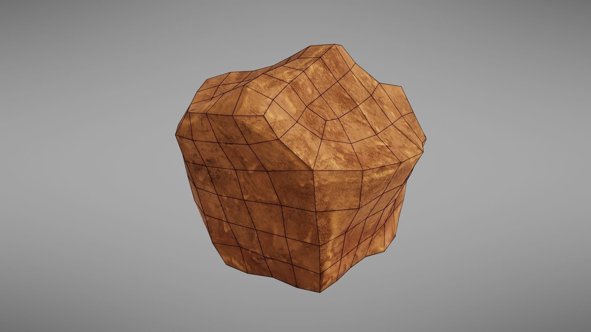 Stylised rock Low-poly 3D model_30