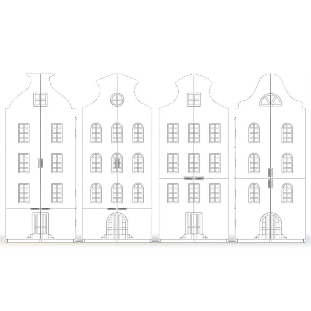 House chest of drawers Low-poly 3D model_5