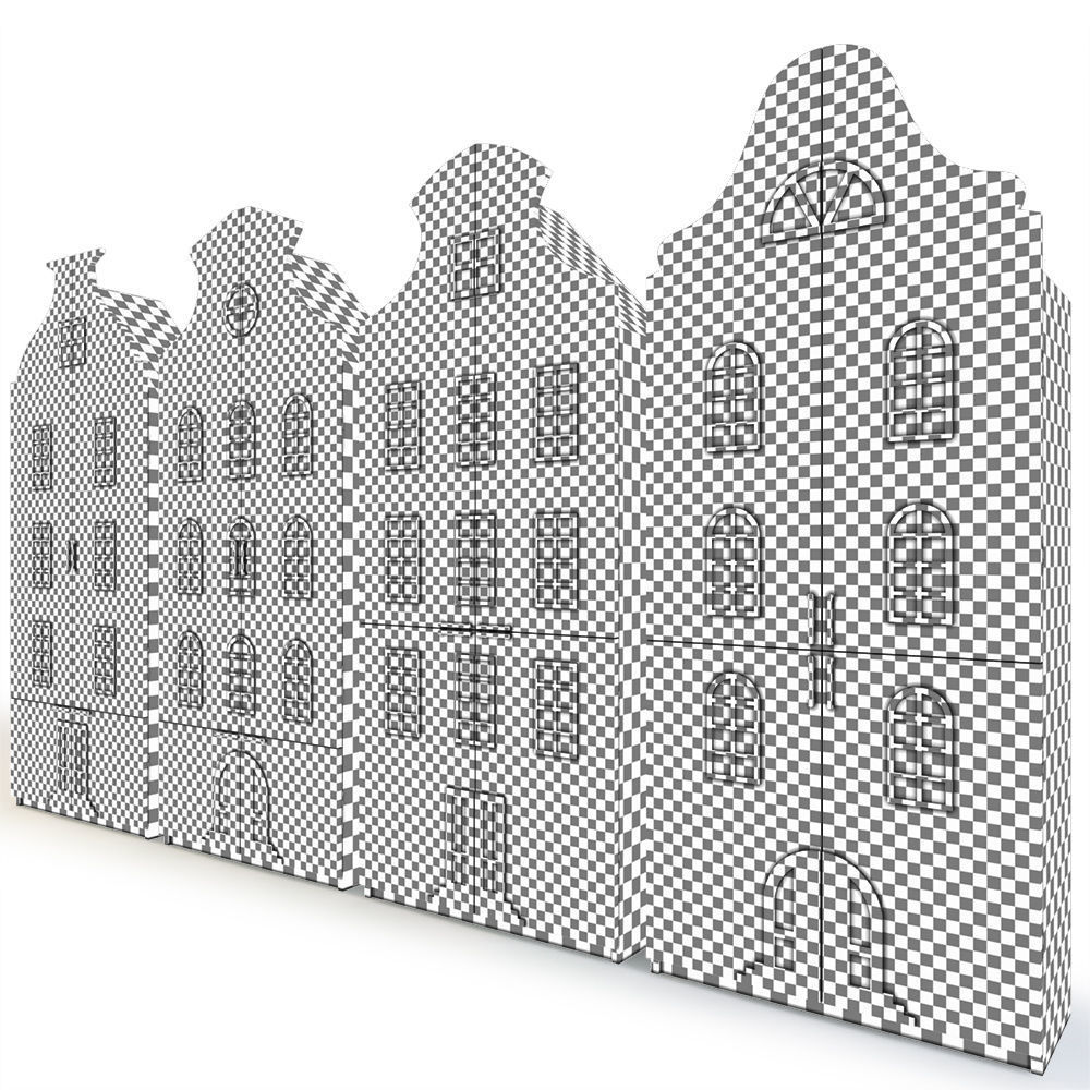 House chest of drawers Low-poly 3D model_10