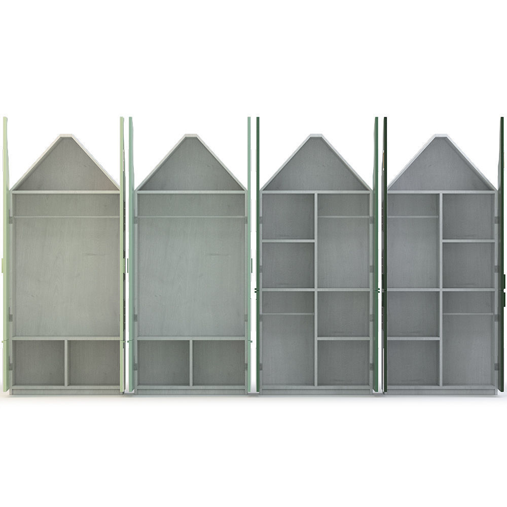 House chest of drawers Low-poly 3D model_6