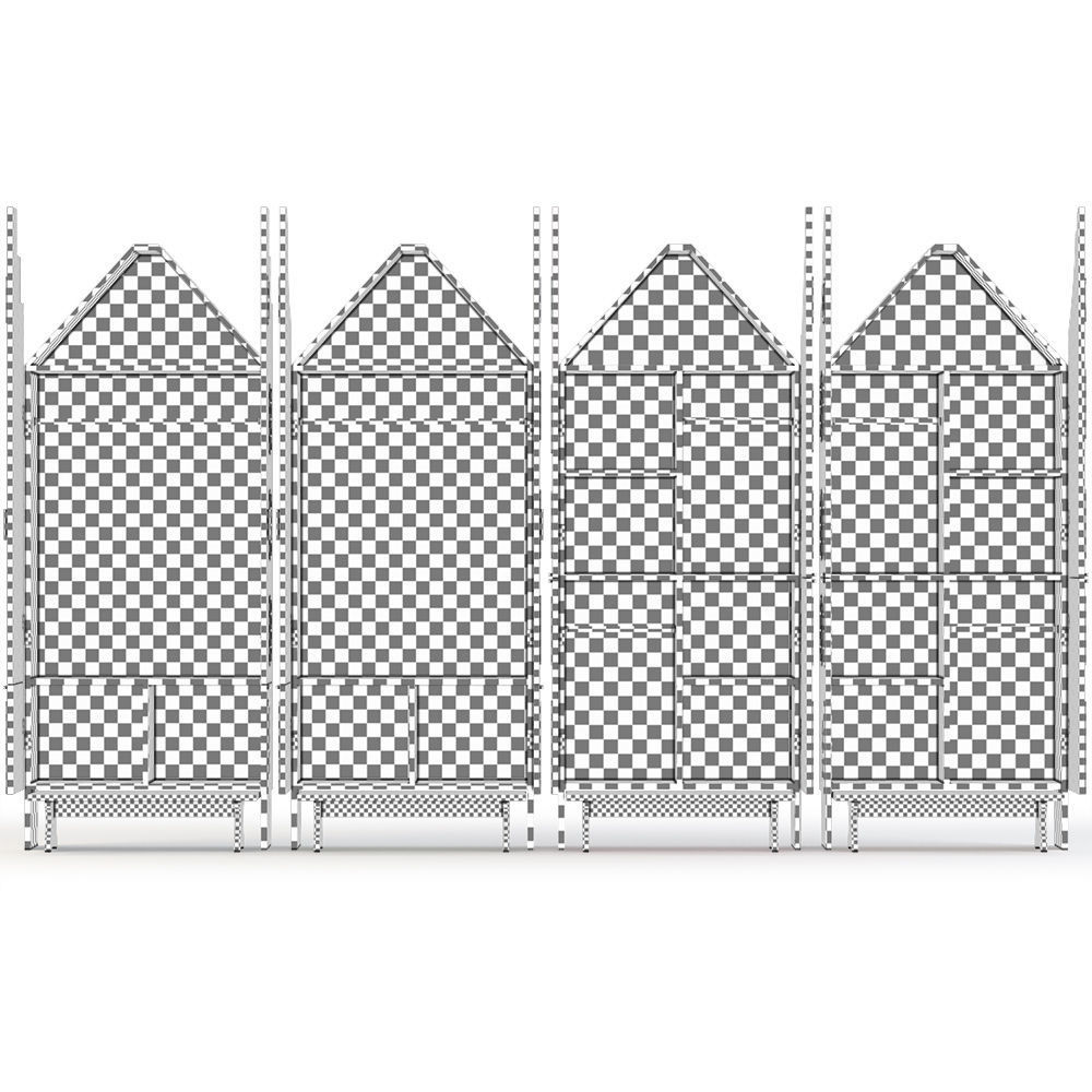 House chest of drawers Low-poly 3D model_16