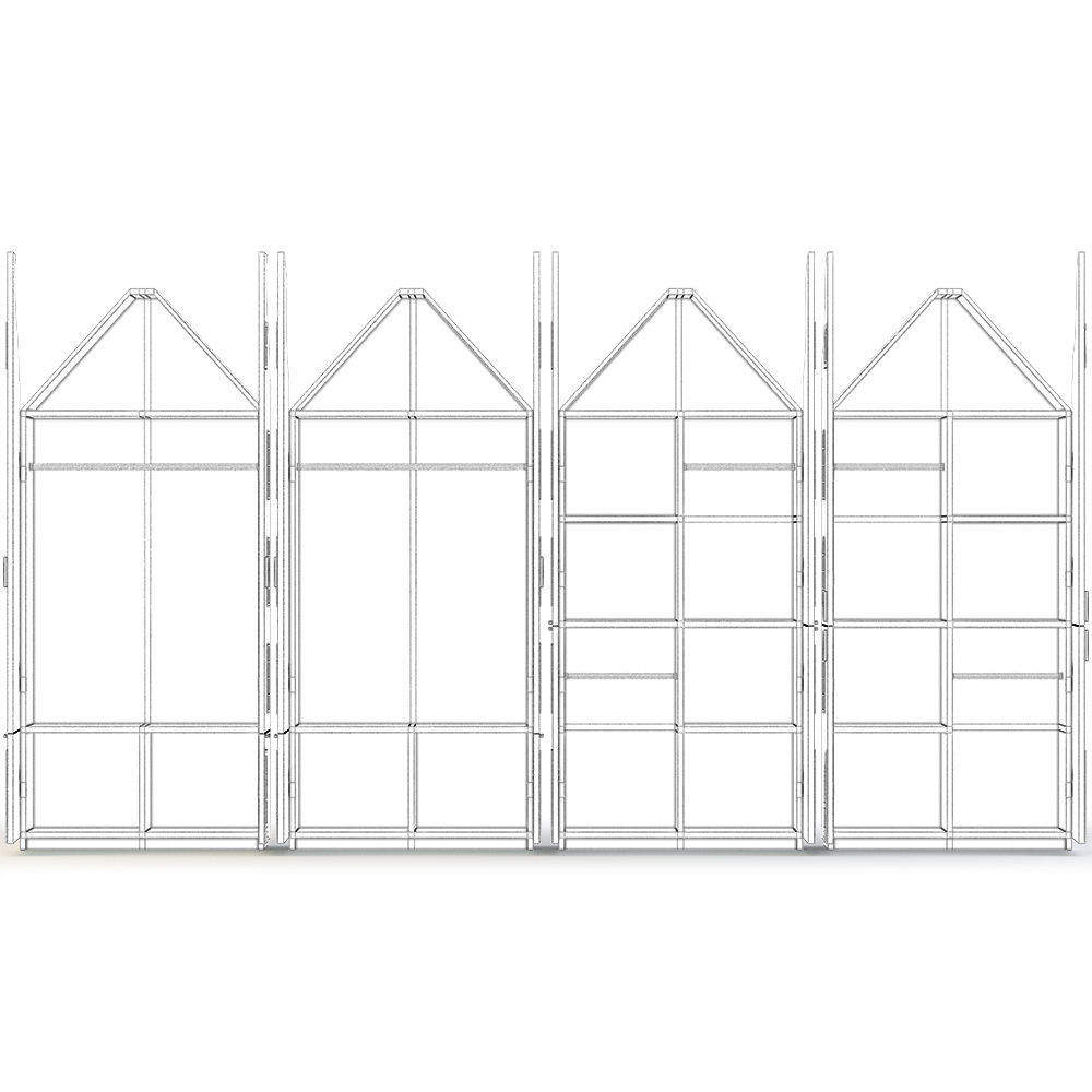 House chest of drawers Low-poly 3D model_8