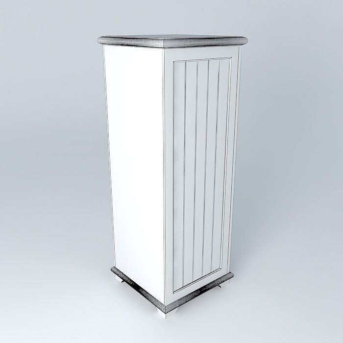 Furniture  column with baskets Free 3D model_3