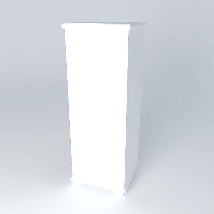 Furniture  column with baskets Free 3D model_1