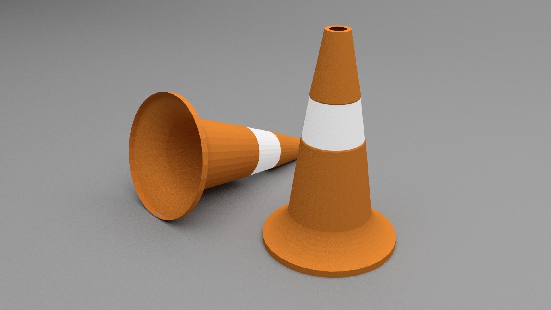 Big Traffic Signs Pack Low-Poly Low-poly 3D model_10