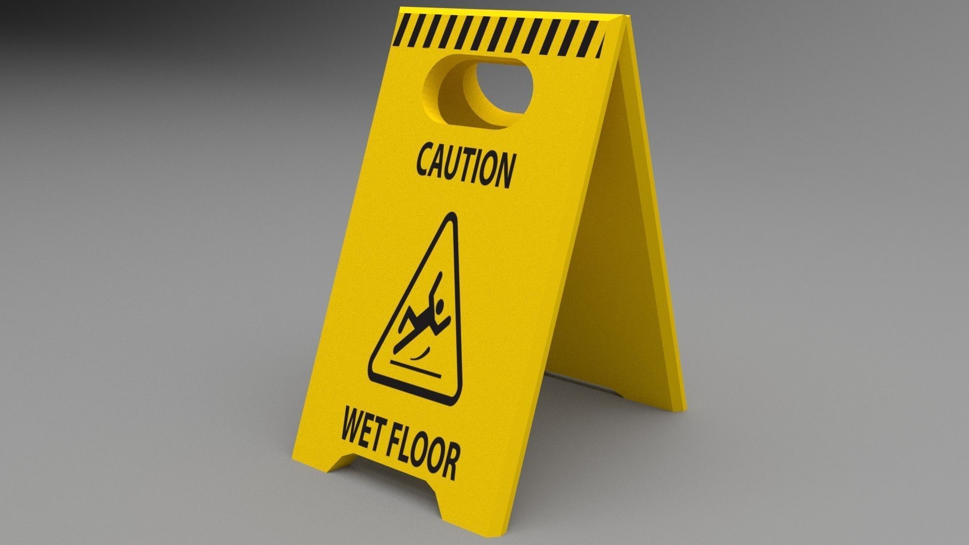 Big Traffic Signs Pack Low-Poly Low-poly 3D model_7