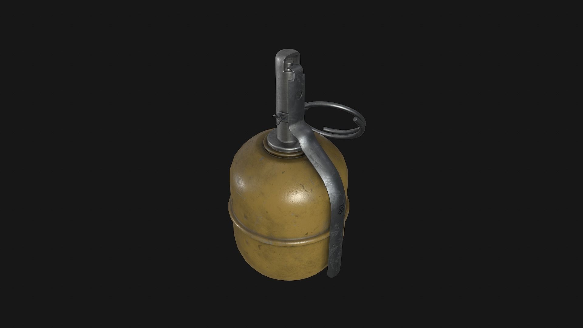 RGD-5 Grenade Low-poly 3D model_3