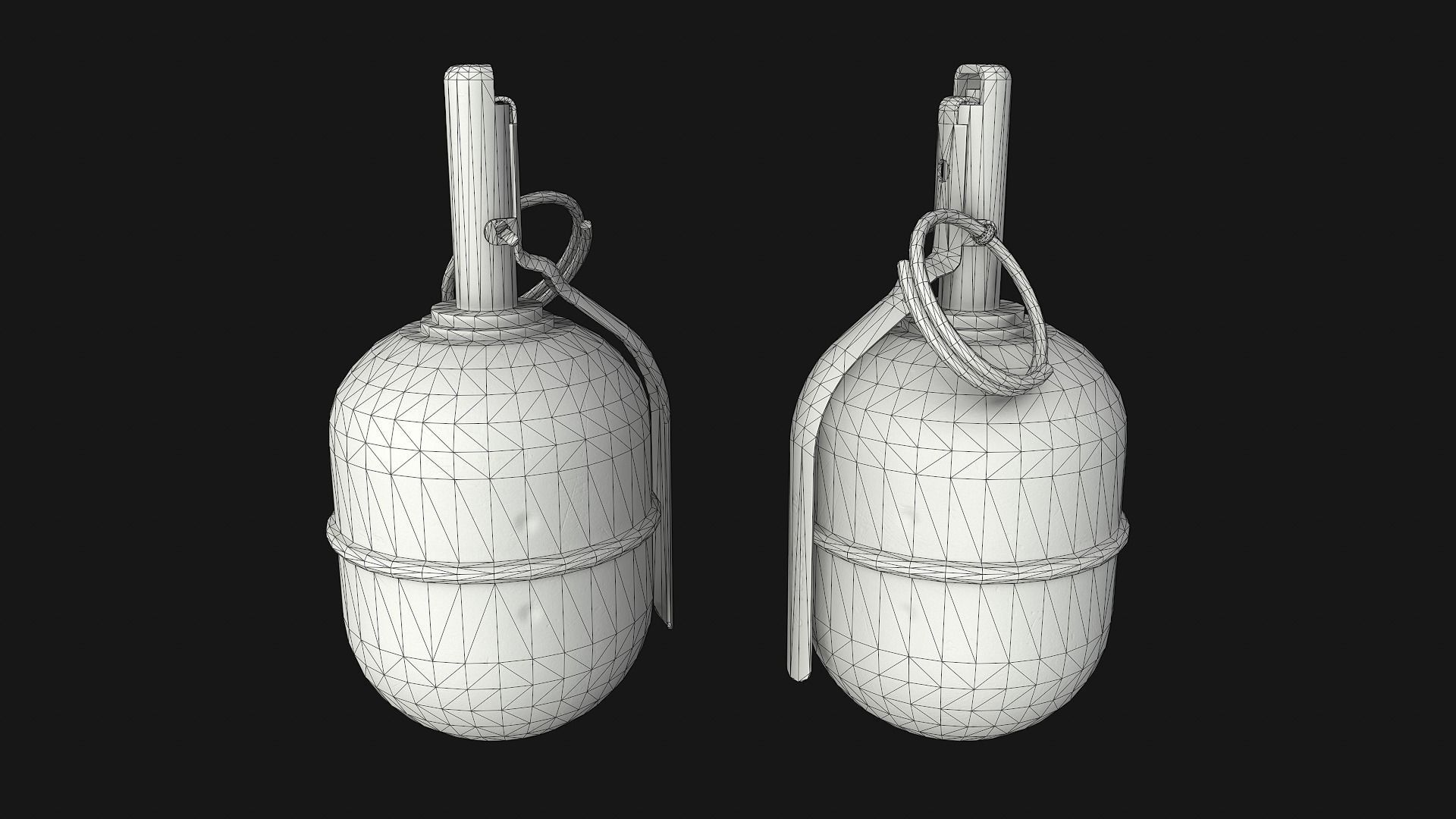 RGD-5 Grenade Low-poly 3D model_7