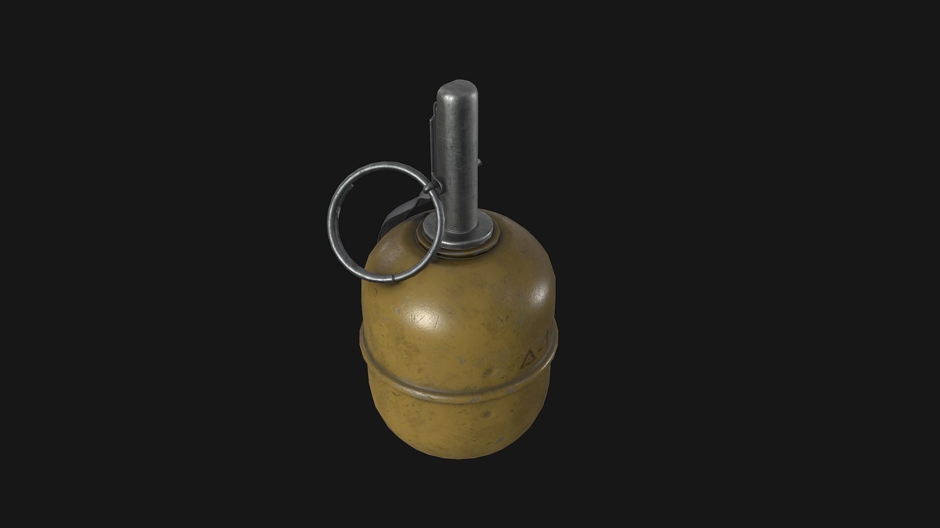 RGD-5 Grenade Low-poly 3D model_4