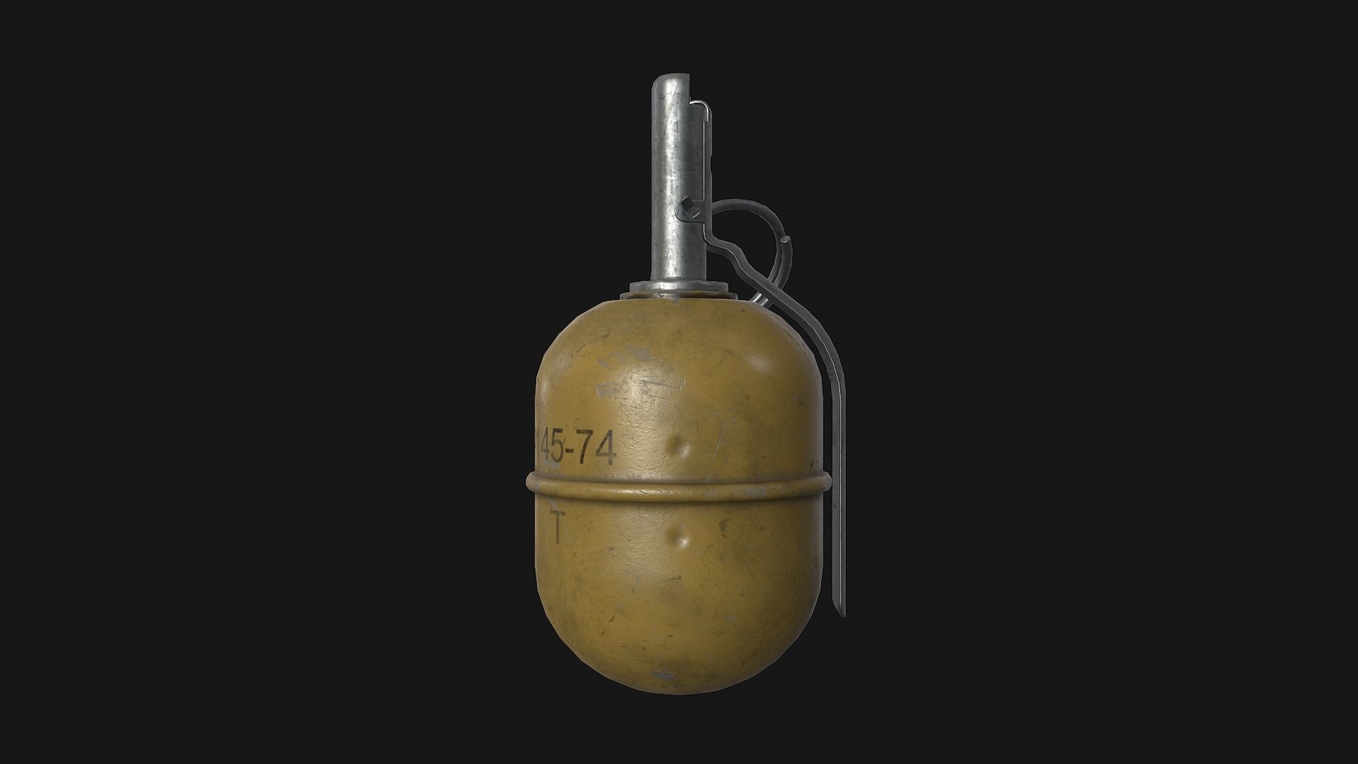 RGD-5 Grenade Low-poly 3D model_2