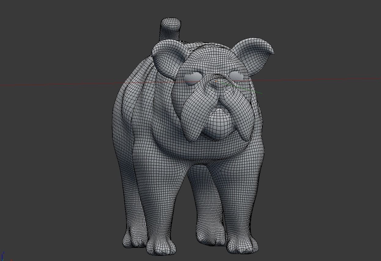 bulldog 3D model_4