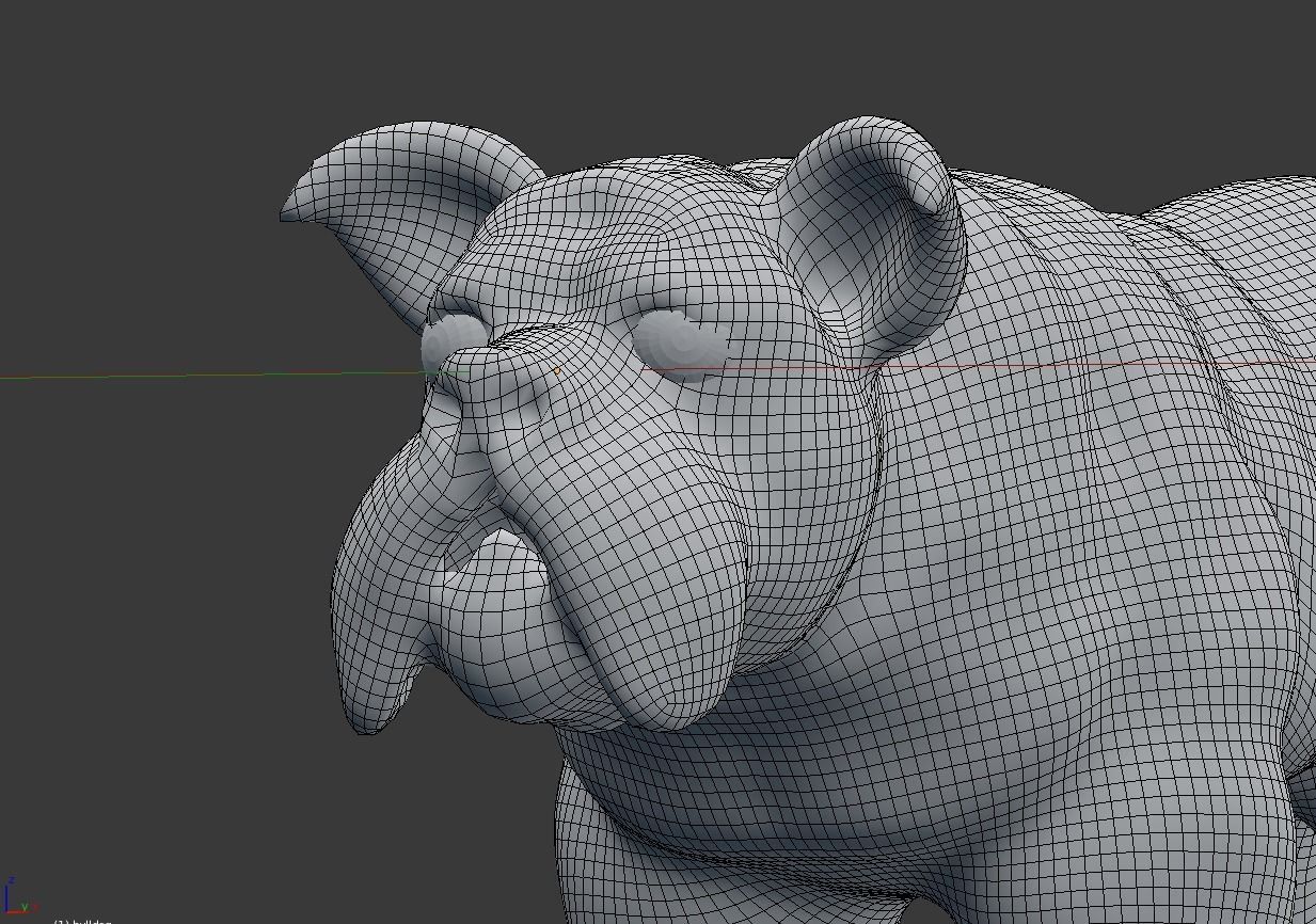 bulldog 3D model_14