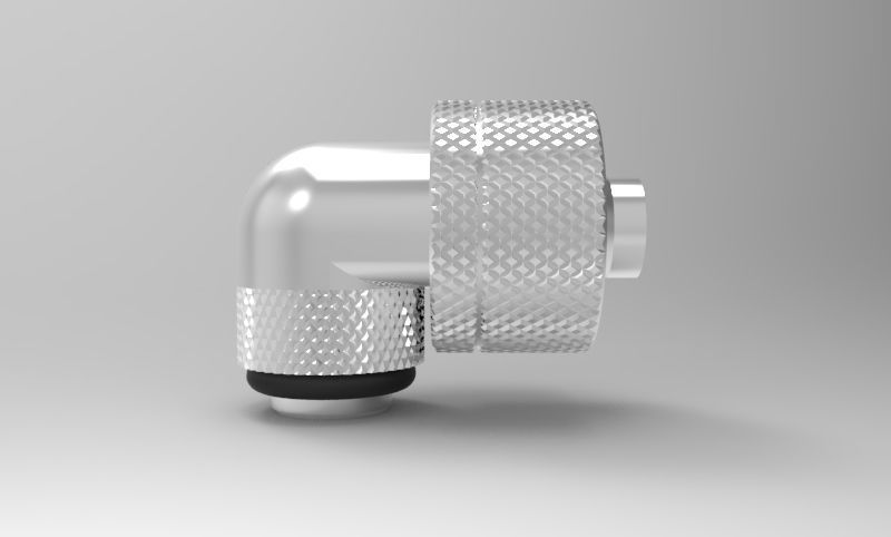 Kitbash Pack Water Cooling Pipe and Tubing Fittings 3D model_21